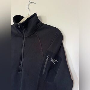 Arc’teryx women’s fleece lined 1/4 zip baselayer XL